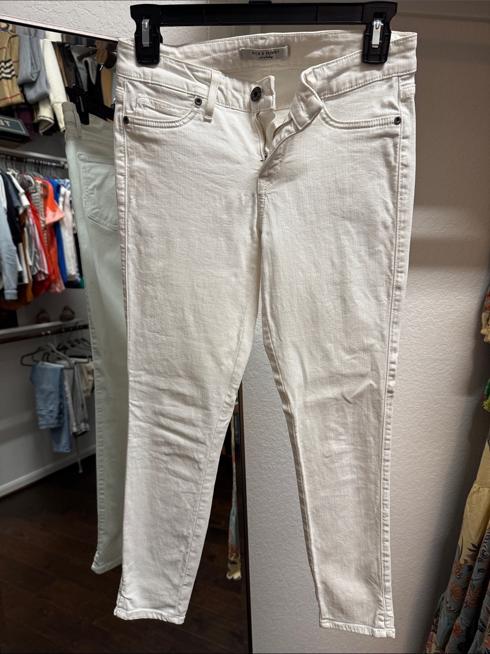 Rich & Skinny White Skinny Jeans